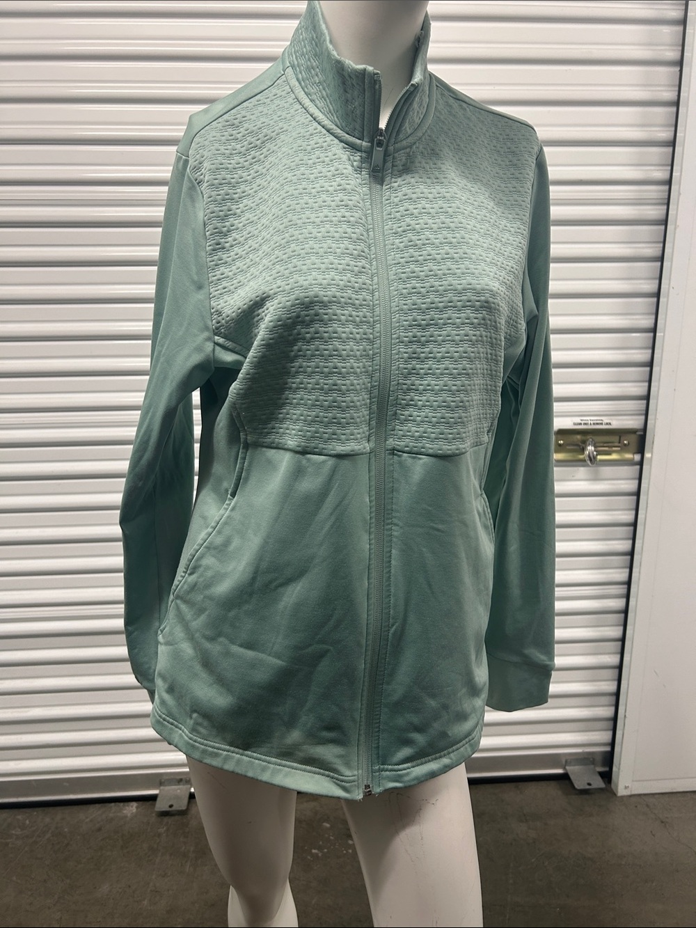 adidas Mint Green Full-Zip Utility Jacket